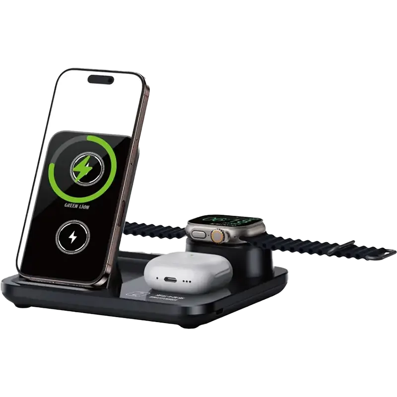 Green Lion 3 in1 Multifunctional Wireless Charger 1 Mascom International.webp